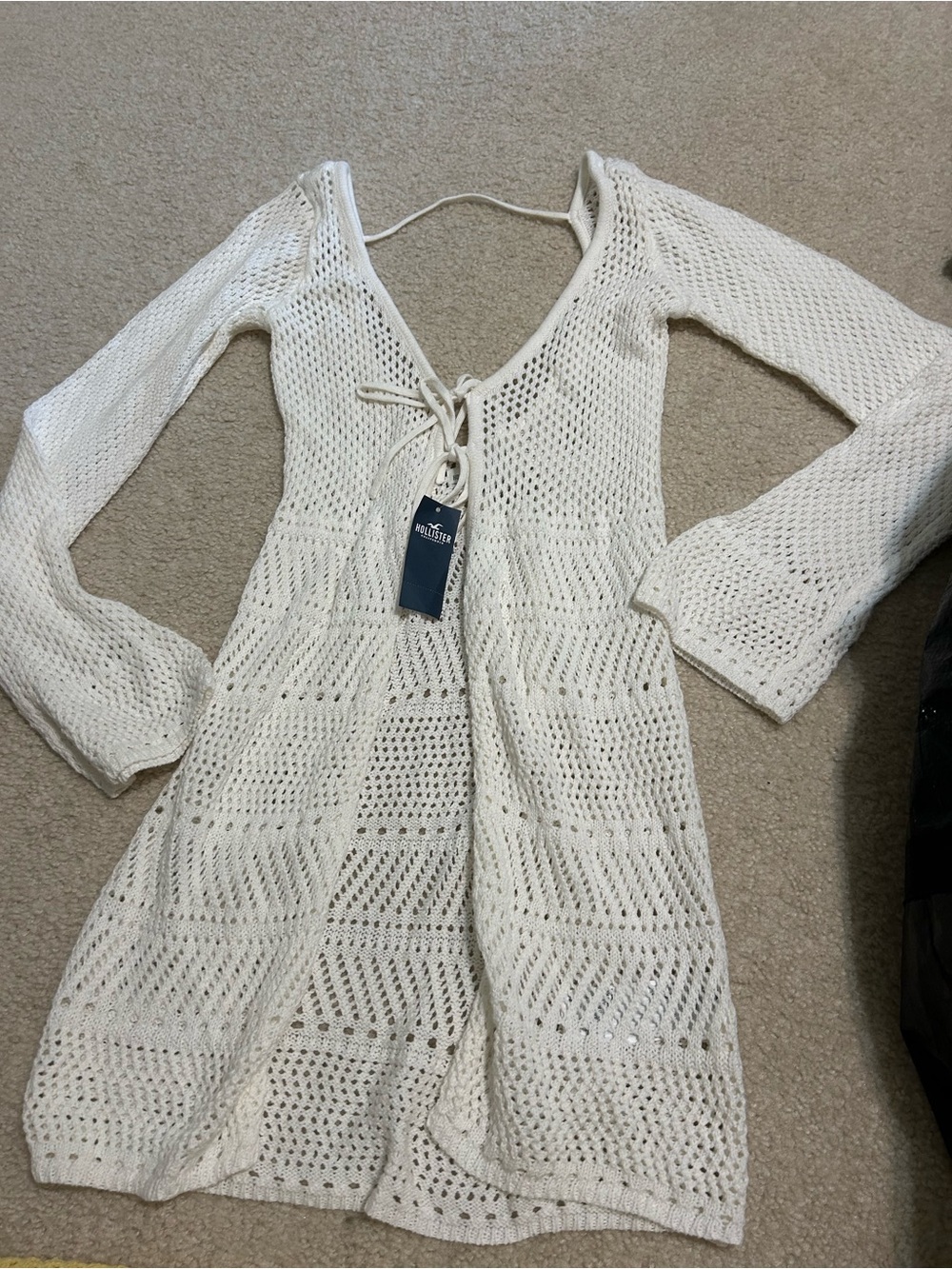 Hollister Crochet Tie-Front Cover-Up